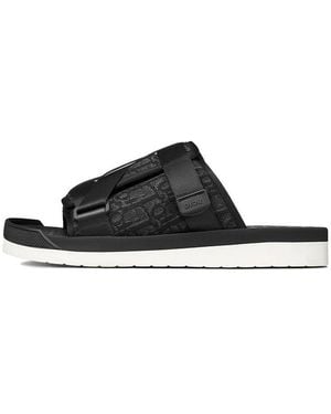 Dior Alpha Flat Sandals - Black