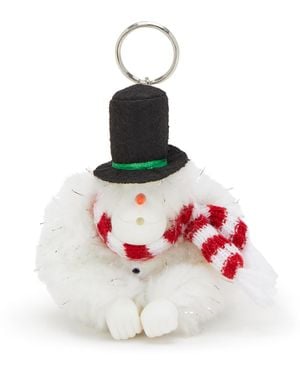 Kipling Monkey/keyhanger Snowman Monkey Snowman Small - White