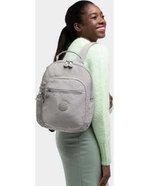 Kipling Seoul Small Printed Tablet Backpack - Black