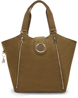 Kipling Tote Recicely Dry Laurel Spice Medium - Brown
