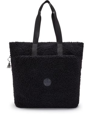 Kipling Tote Glynn Fuzz Large - Black