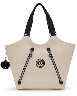 Kipling Tote New Cicely Back To Heritage Medium - Natural