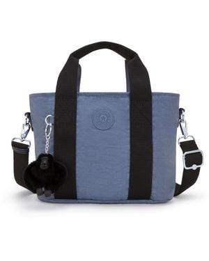 Kipling Shoulder Bag Minta Relaxed Grey Small - Blue