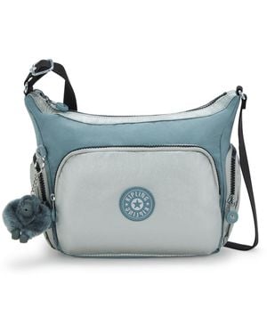 Kipling Crossbody Bag Gabb S Pink Shine Bl Medium - Grey
