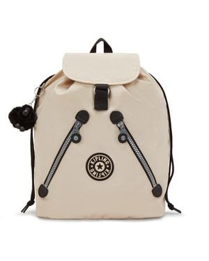 Kipling Backpack New Fundamental L Back To Heritage Medium - Natural