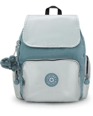 Kipling Backpack City Zip S Pink Shine Bl Small - Grey