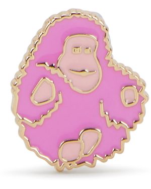 Kipling Small Accessories Monkey Xs Pin Extra Small 85% Zinc Alloy, 15% Copper - Pink