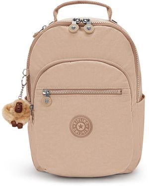 Kipling Backpack Seoul S Light Clay Sand Small - Natural