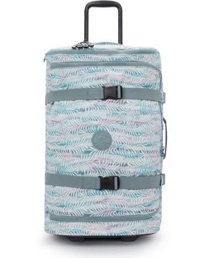 Kipling Wheeled luggage Aviana M Palmtree Leaves Medium - Blue