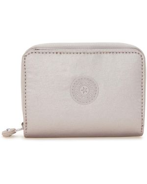 Kipling Wallet & Purses Money Love Metallic Glow Medium 100% Polyamide - Grey