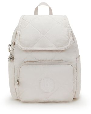 Kipling Backpack City Pack S Airy Quilt Small - White