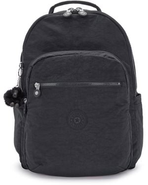 Kipling Backpack Seoul Noir Large 100% Polyamide - Blue