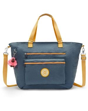 Kipling Weekend Bag Isaac Nocturnal Grey Wb Large - Blue
