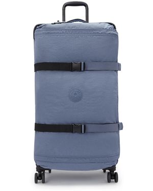 Kipling Spontaneous Large Rolling Luggage - Blue