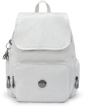 Kipling Backpack City Zip S Night Small - White