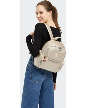 Kipling Backpack Matta Starry Metallic Medium - Blue