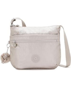Kipling Crossbody Bag Arto Metallic Glow Gold Medium - Grey