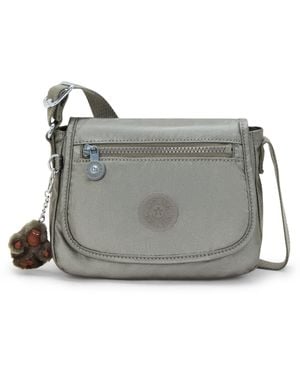 Kipling Crossbody Bag Sabian U Moon Grey Metallic Small