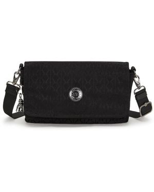 Kipling Shoulder Bag Aras Up Sign Jacquard Small - Black