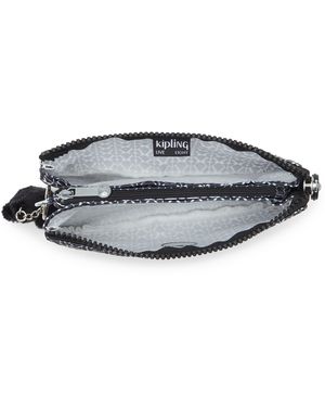 Kipling Pouch Creativity L White Cheetah J Large - Natural