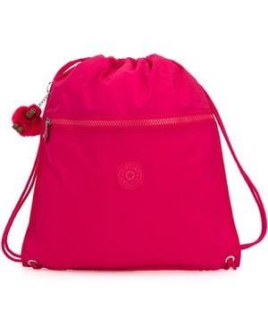 Kipling Medium Drawstring Bag - Pink