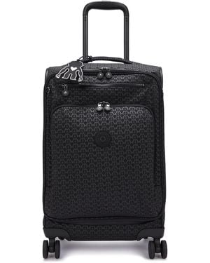 Kipling Carry On New Youri Spin S Palmtree Leaves Small - Blue