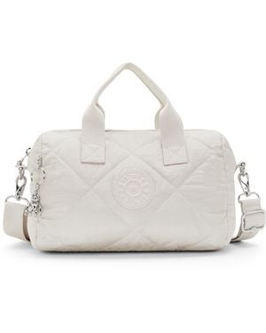 Kipling Shoulder Bag Bina M Airy Quilt Medium - Grey
