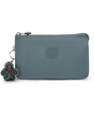 Kipling Pouch Creativity L Dry Laurel Large 56% Recycled Polyamide, 44% Polyamide - Blue