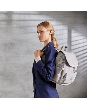 Kipling Backpack City Pack S Grey Gris Small - Blue