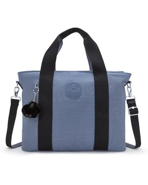 Kipling Tote Minta L Relaxed Grey Large - Blue