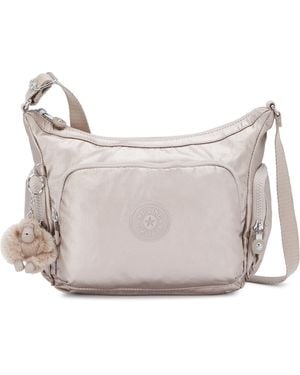 Kipling Crossbody Bag Gabb S Metallic Glow Medium - Grey
