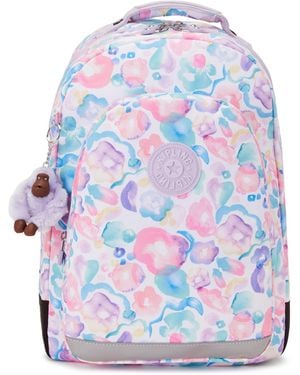 Kipling Backpack Class Room Pink Palm Large