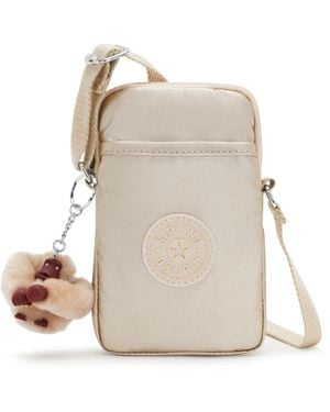 Kipling Phone Bag Tally Starry Metallic Small - Natural