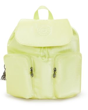 Kipling Backpack Anto S Bright Sun Glam Small 70% Polyamide, 30% Polyurethane - Yellow