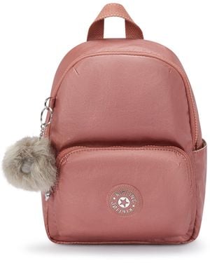 Kipling Backpack Zinna Metallic Maple Small - Pink