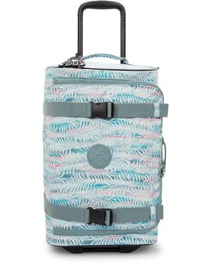Kipling Carry On Aviana S Palmtree Leaves Small - Blue