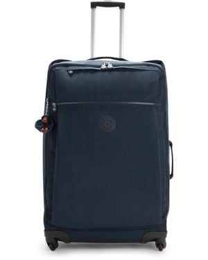Kipling Darcey Large 29-inch Softside Checked Rolling Luggage - Blue
