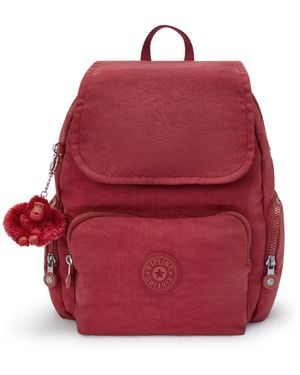 Kipling Backpack City Zip S Wine Small - Red