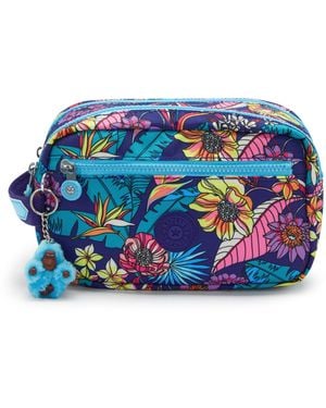 Kipling Travel Accessory Amalfi Exotic Leaves Large - Blue
