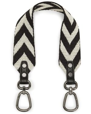 Kipling Small Accessories Shoulderstrap S Bl Wh Chevron Black