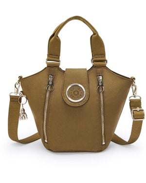 Kipling Shoulder Bag Recicely S Dry Laurel Spice Small - Metallic