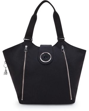 Kipling Tote Recicely Rose Spice Medium - Black