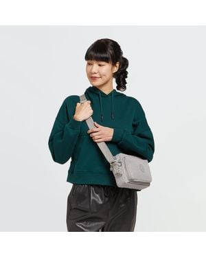 Kipling Crossbody Bag Abanu M Gris Medium 100% Polyamide - Green