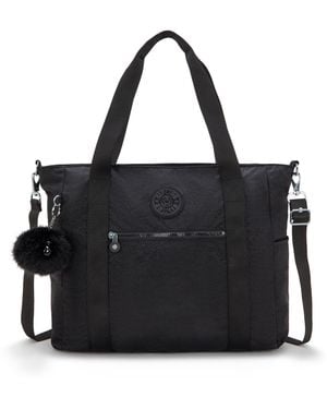 Kipling Tote Jayla Python Embossed Large 60% Polyamide, 40% Recycled Polyamide - Black