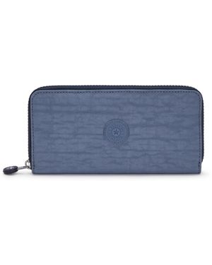 Kipling Wallet & Purses Money World Relaxed Grey Large - Blue