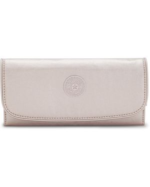 Kipling Wallet & Purses Money Land Metallic Glow Gold Large - Grey