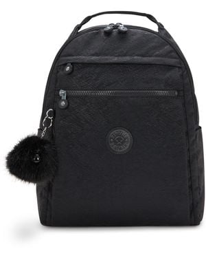 Kipling Backpack Micah Python Embossed Medium 60% Polyamide, 40% Recycled Polyamide - Black