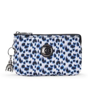 Kipling Pouch Creativity S Curious Leopard Small 100% Recycled Polyester - Blue