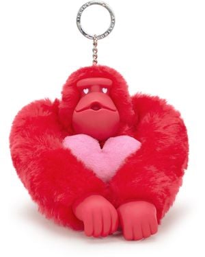 Kipling Monkey/keyhanger Valentine Monkey Xl Valentine Monkey Small - Red