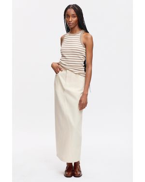 KOTN Lily Denim Skirt - White
